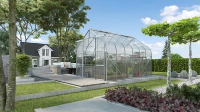 Obrázek produktu pro Vitavia skleník "Diana 9900" hliníkový eloxovaný 9,9 m² 4 mm HKP