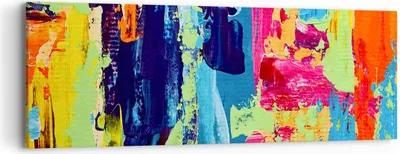 Produktbild von Bild auf Leinwand - Leinwandbild - Abstraktion Design Grafik - 90x30cm - Wand Bild - Wanddeko - Leinwanddruck - Bilder - Kunstdruck - Wanddekoration - Leinwand bilder - Wandkunst - AB90x30-3131