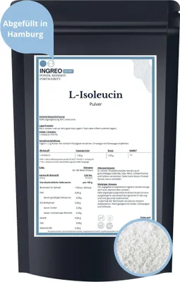 Produktbild von L-Isoleucin Pulver (40-100 Mesh) – 500g