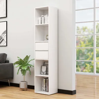 Produktbild von vidaXL Bücherregal Hochglanz-Weiß 36x30x171 cm Holzwerkstoff