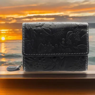 Produktbild von Hill Burry Mini echt Leder Damen Geldbörse Portemonnaie RFID NFC Schutz schwarz