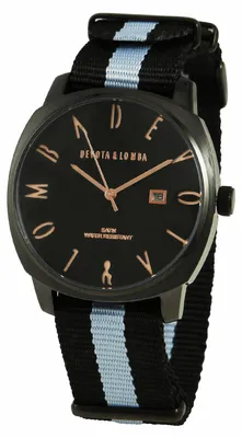 Productafbeelding van DEVOTA & LOMBA Herenhorloge, zwart, quartz, 42 mm