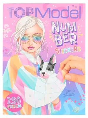 Produktbild von Depesche 12485 TOPModel Fantasy Number Sticker - Stickerbuch mit 16 Seiten