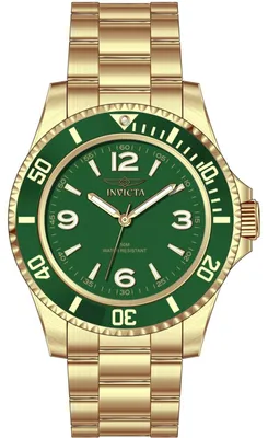 Immagine prodotto di Invicta Specialty 69722 Orologio da Uomo - Movimento al Quarzo - Acciaio Inossidabile con Quadrante Verde - 40 mm