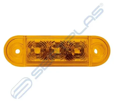 Zdjęcie produktu dla Światło boczne LED 3 LED 12V-24V żółte