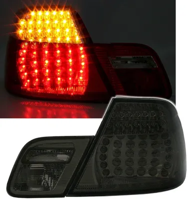 Für BMW 3er E46 Coupe LCI ab 04/2003- LED Rückleuchten Links + Rechts Schwarz in der Farbe Schwarz von AD TUNING GmbH & Co. KG