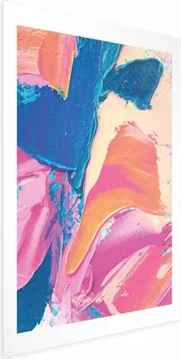 Produktbild von Posterpapier Poster - Colorful Expression - strong contrasts in an energetic composition 21x30 cm Muster a-B-10124-ao-a