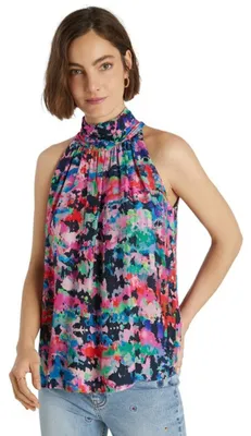 Produktbild von Desigual Damenbluse Manhattan gemustertes Oberteil L