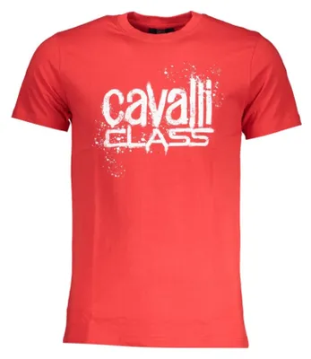 Produktbild von Herren T-Shirt Rot mit Druck – Rundhals, Kurzarm, Stilvoll
