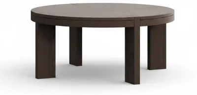 Immagine prodotto di Tavolino moderno rotondo in legno per soggiorno, design