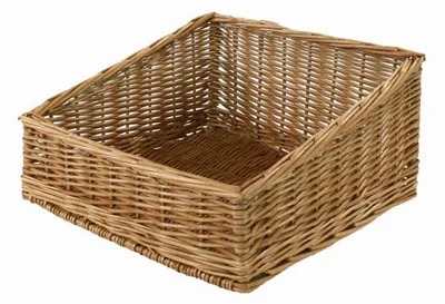 Immagine prodotto di Cesta espositore in vimini rettangolare cm 45x35xh12/21