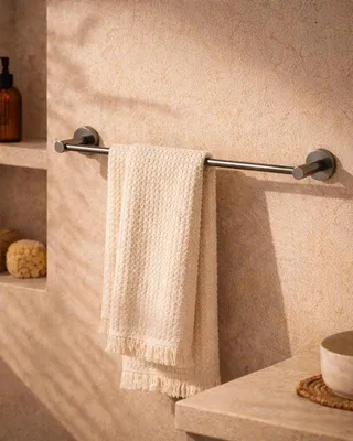 Immagine prodotto di Portasciugamani 40 cm grigio metallico Minimal