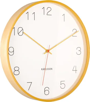 Produktbild von Karlsson - Wanduhr Joy - Gelb - Ø40cm