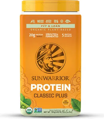 Produktbild von Sunwarrior Classic Plus Organic (750g) Natural - Eiweiße - Veganes Eiweiß