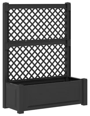 Zdjęcie produktu dla Duża doniczka z trelą antracytowy 99,5 x 43 x 133,5 cm PP