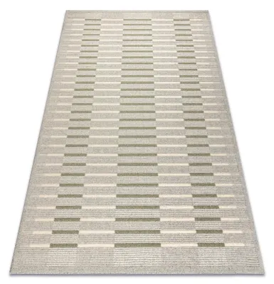 Produktbild von FLUX 461.124.SA400 Wollteppich OSTA - Geometrisch, Strukturell, Loft grau / grün Grau 135x200 cm