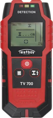 Obrázek produktu pro Testboy 38575 Digitální nástěnný skener TV 700, červený/černý - spolehlivě kontroluje místa vrtání na překážky