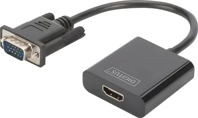 Immagine prodotto di Convertitore DIGITUS VGA > HDMI + Audio Full HD 1080p nero