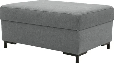 Produktbild von DOMO Collection Hocker BALME Sitzhocker, Fußhocker, Sitzbank, 85 x 61 cm, Polsterhocker in dunkelgrau