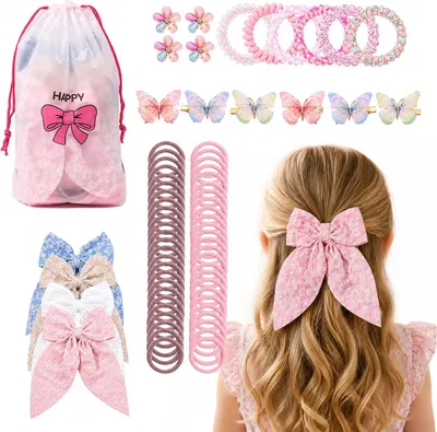 Imagen del producto de Conjunto de accesorios para el cabello, de 70 piezas, de colores variados, para crear peinados originales