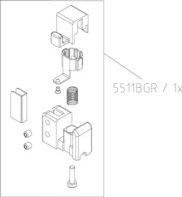 Produktbild von Kermi 2535876 EBNI014 Set Aushängemechanismus