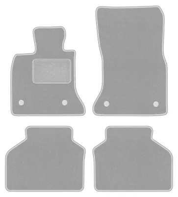 Productafbeelding van Velours automatten voor BMW GT F07 facelift 2013-2018 – 4-delig, grijs, op maat – Wielganizator OSLO