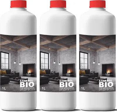 Obrázok produktu pre 3x1 liter Bioetanol Premium 100% na lieh do krbu 3L