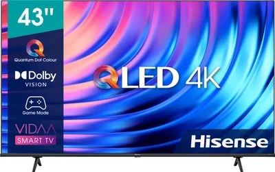 Produktbild von Fernseher TV Hisense 43E78HQ QLED - 43 Zoll (109 cm Bildschirmdiagonale) - 4K Smart-TV - ULtra HD / HDR / Triple Tuner DVB-C/S/ S2/ T/ T2 - USB-Recording, Bluetooth, Alexa)