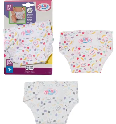 Obrázok produktu pre BABY born Nappies 2pack 36cm, plienky pre bábiku, 3 rok / roky
