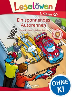 Obrázok produktu pre Leselöwen 1. Klasse - Ein spannendes Autorennen