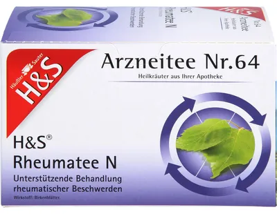 Produktbild von H&S Rheumatee N zur unterstützenden Behandlung rheumatischer Beschwerden, 20 St. Filterbeutel