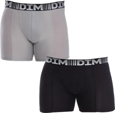 Produktbild von DIM 2er-Pack lange Baumwoll-Boxershorts 3D Flex Air D01N2 für Herren mit modernem und komfortablem Design