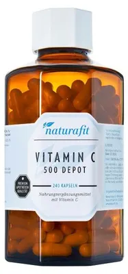 Produktbild von naturafit Vitamin C 500 Depot Kapseln, 240 St. Kapseln