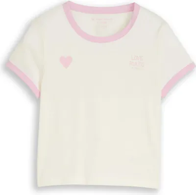 Immagine prodotto di T-shirt corta con stampa a cuore