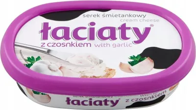 Zdjęcie produktu dla Łaciaty Serek Śmietankowy z Czosnkiem 135 g