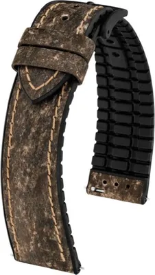 Produktbild von Hirsch Stone L braune Lederarmband 19 mm 0925044010-5-19