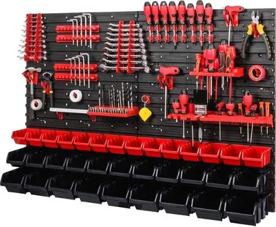 Produktbild von Famanu Werkzeugwand - Besenhalter Wand / Werkzeughalter 1152 x 780 mm