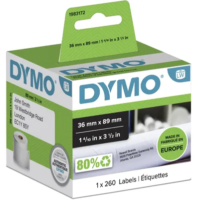 Image de Dymo Etiquettes adresse (grand) 36 x 89 mm blanc 1x 260