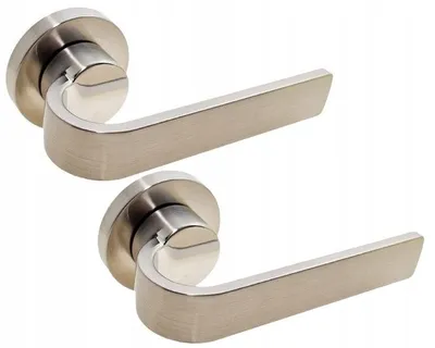 Image de Nomet NESO Poignée de Porte Nickel Mat Rosette Ronde