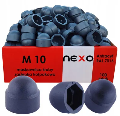 Produktbild von NEXO Abdeckkappe M10 Anthrazit 100 Stück für Schrauben