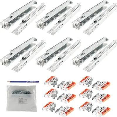Produktbild von Blum Tandem plus Blumotion Vollauszug 560H, 550mm mit Kupplung für 6 Schubladen
