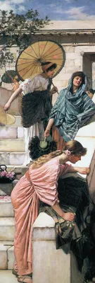Obrázek produktu pro John William Waterhouse art print obrázek - Diogenes, 1882, detail (158 x 53 cm)