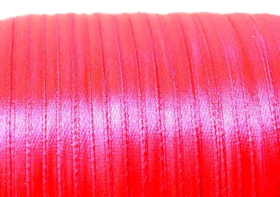 Produktbild von Vintageparts Satinband pink 3 mm Breite 10 Meter