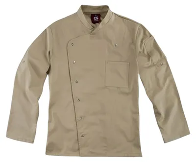 Productafbeelding van CG Workwear - "Turin Classic" koksschort voor heren, model LT3287 (maat 46,5 inch) (khaki)