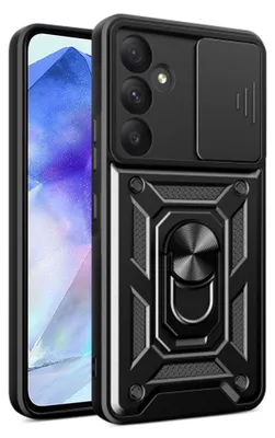 Produktbild von Techsuit Camshield Back Cover Hülle für Samsung Galaxy A55 - Schwarz
