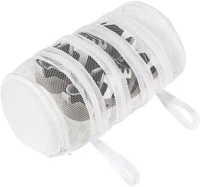 Image de Sac à chaussures, sac à chaussures lavable en machine, filet à chaussures pour lave-linge avec fermeture velcro, protège les chaussures contre les dommages