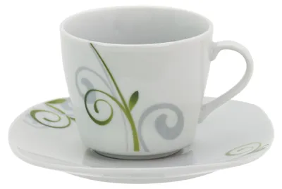 Produktbild von 2tlg. Set Espressotasse 11cl mit Espressountertasse 12,3cm Mirage