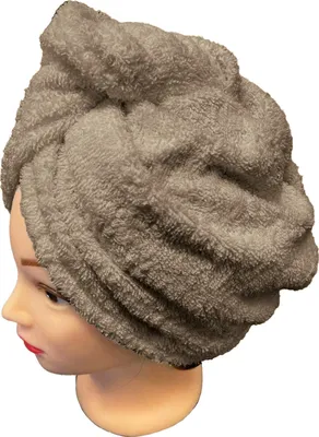 Obrázek produktu pro Rychleschnoucí froté turban na vlasy, béžový