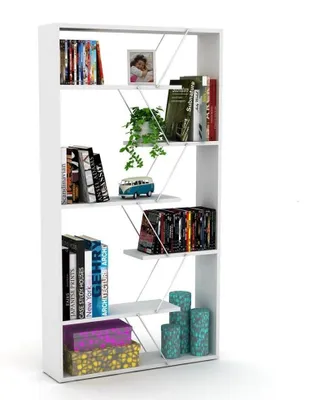Immagine prodotto di Libreria Tars bianca 84x24x157H cm