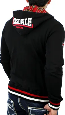 Produktbild von Lonsdale Herren Zip Hoody Lancaster, Farbe:black, Größe:M